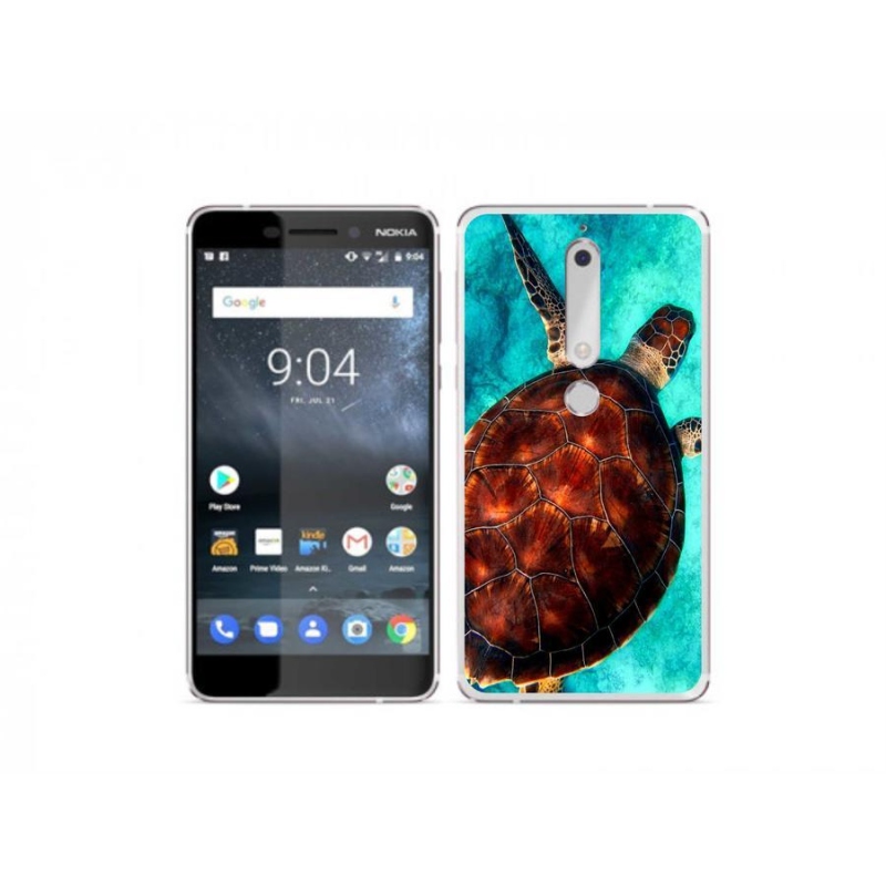 Gélový kryt mmCase na mobil Nokia 6.1 - korytnačka