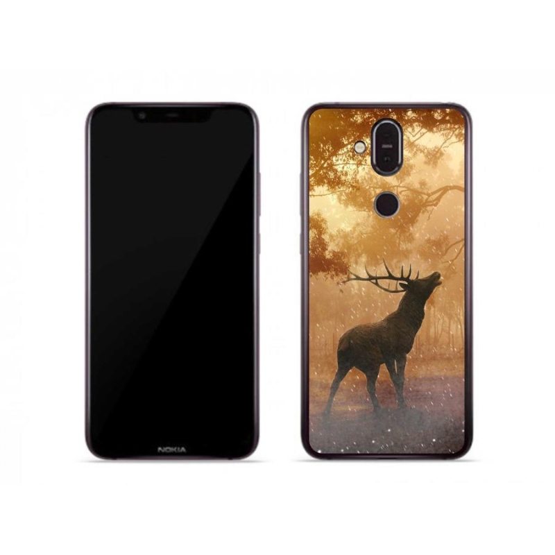 Gélový kryt mmCase na mobil Nokia 7.1 Plus - jeleň v ruji