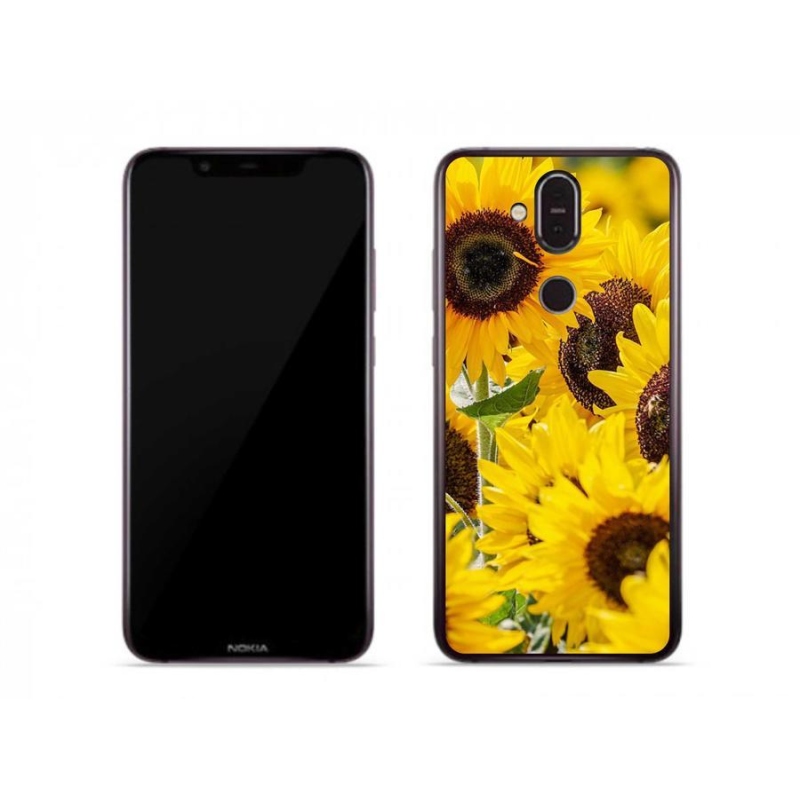 Gélový kryt mmCase na mobil Nokia 7.1 Plus - slnečnica