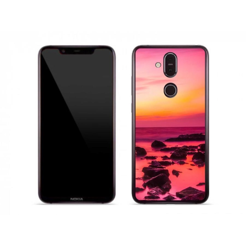 Gélový kryt mmCase na mobil Nokia 8.1 - more a žiara