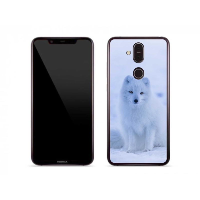 Gélový kryt mmCase na mobil Nokia 8.1 - polárna líška