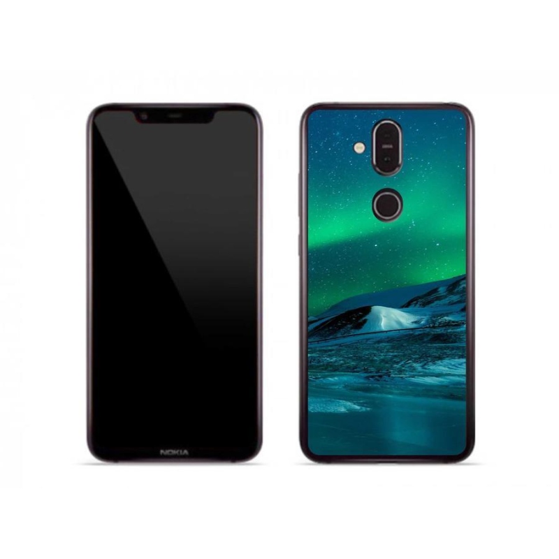 Gélový kryt mmCase na mobil Nokia 8.1 - polárna žiara