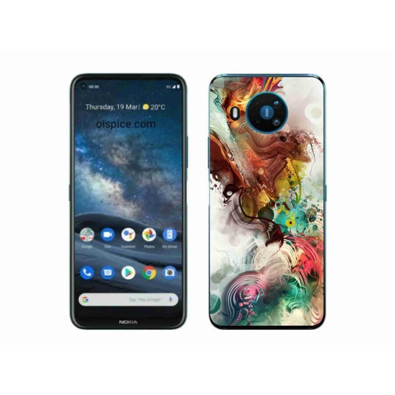 Gélový kryt mmCase na mobil Nokia 8.3 5G - abstrakt 1