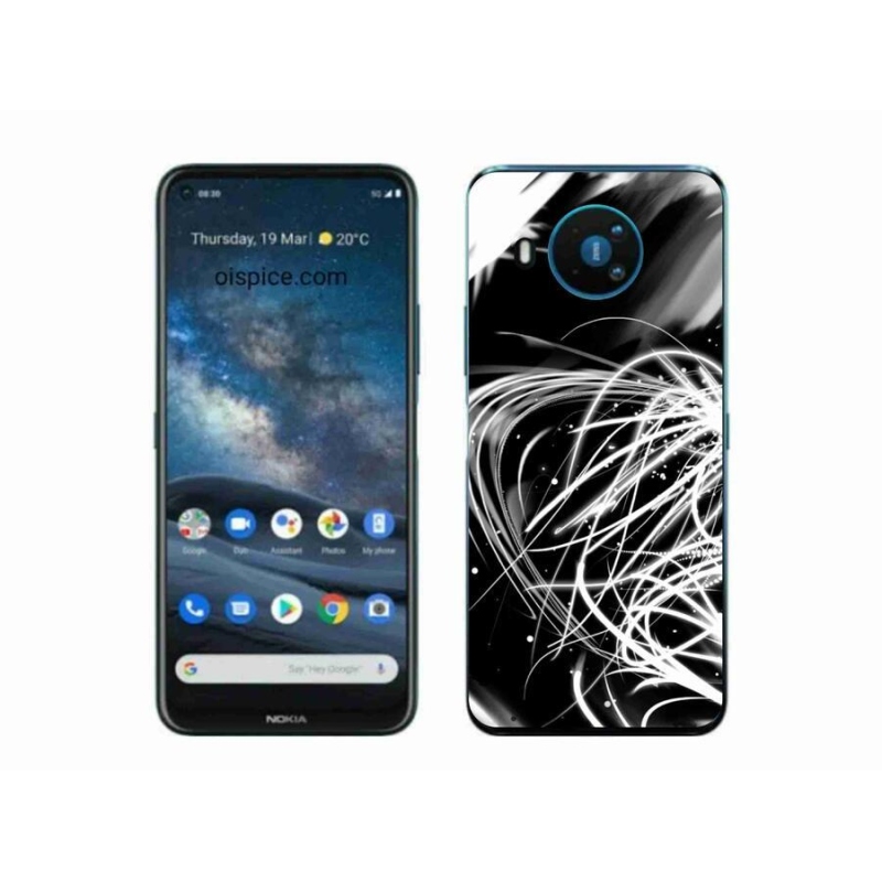 Gélový kryt mmCase na mobil Nokia 8.3 5G - abstrakt 2