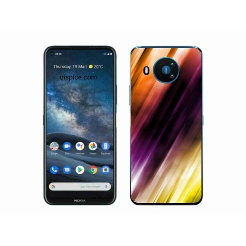 Gélový kryt mmCase na mobil Nokia 8.3 5G - abstraktné vzor 5