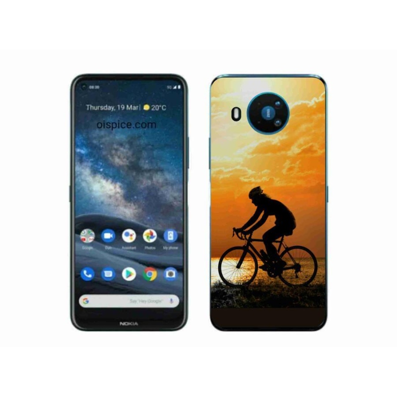 Gélový kryt mmCase na mobil Nokia 8.3 5G - cyklovýlety