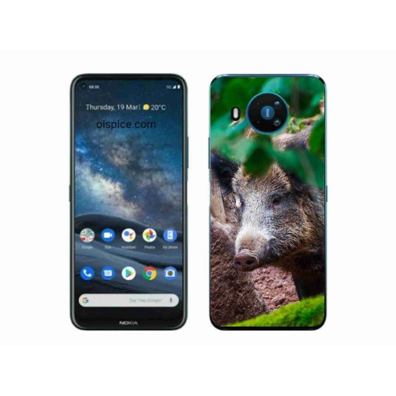 Gélový kryt mmCase na mobil Nokia 8.3 5G - divoké prasa