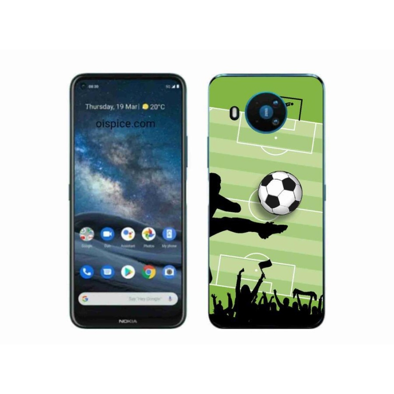 Gélový kryt mmCase na mobil Nokia 8.3 5G - futbal 3