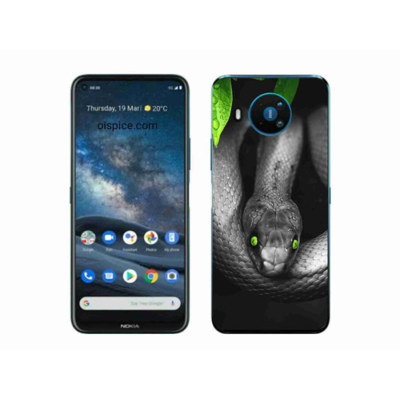 Gélový kryt mmCase na mobil Nokia 8.3 5G - had