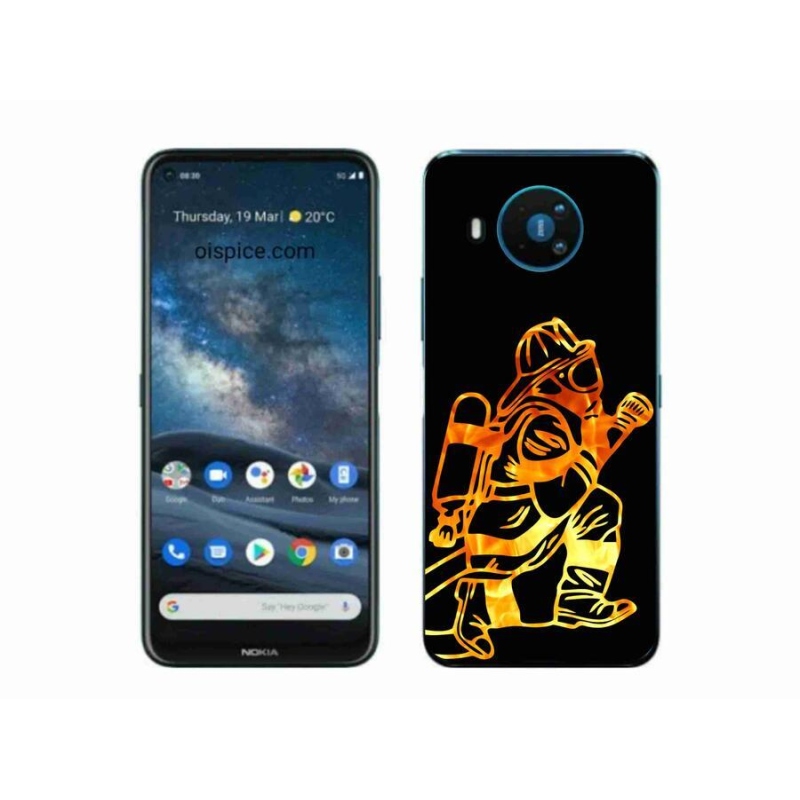 Gélový kryt mmCase na mobil Nokia 8.3 5G - hasič 1