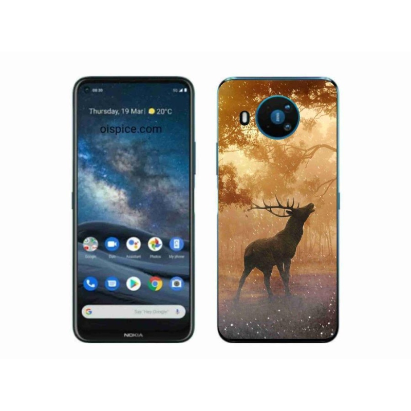 Gélový kryt mmCase na mobil Nokia 8.3 5G - jeleň v ruji