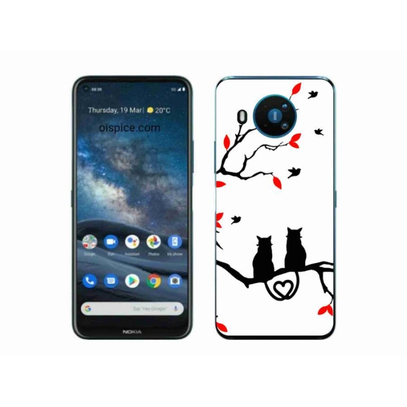 Gélový kryt mmCase na mobil Nokia 8.3 5G - mačací láska