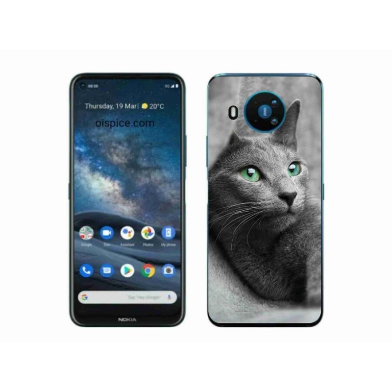 Gélový kryt mmCase na mobil Nokia 8.3 5G - mačka 2