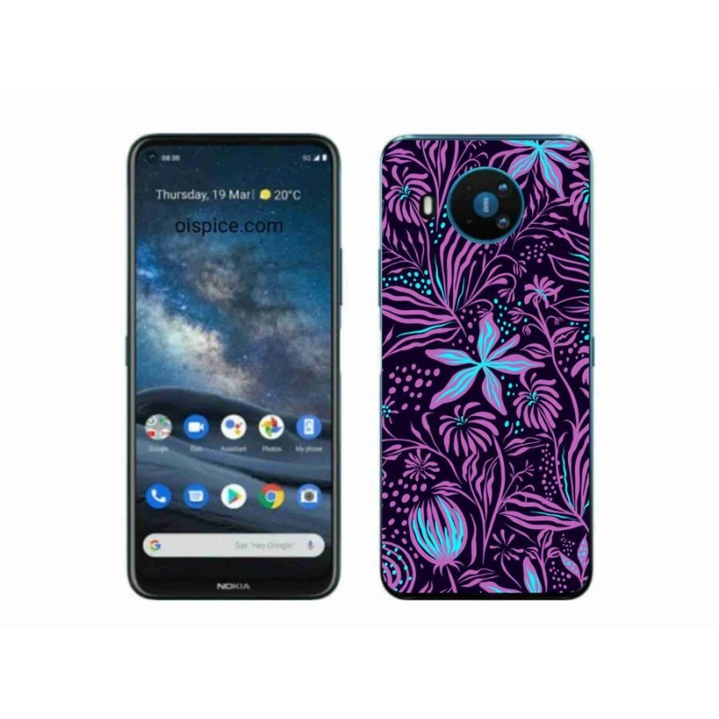 Gélový kryt mmCase na mobil Nokia 8.3 5G - kvety 2