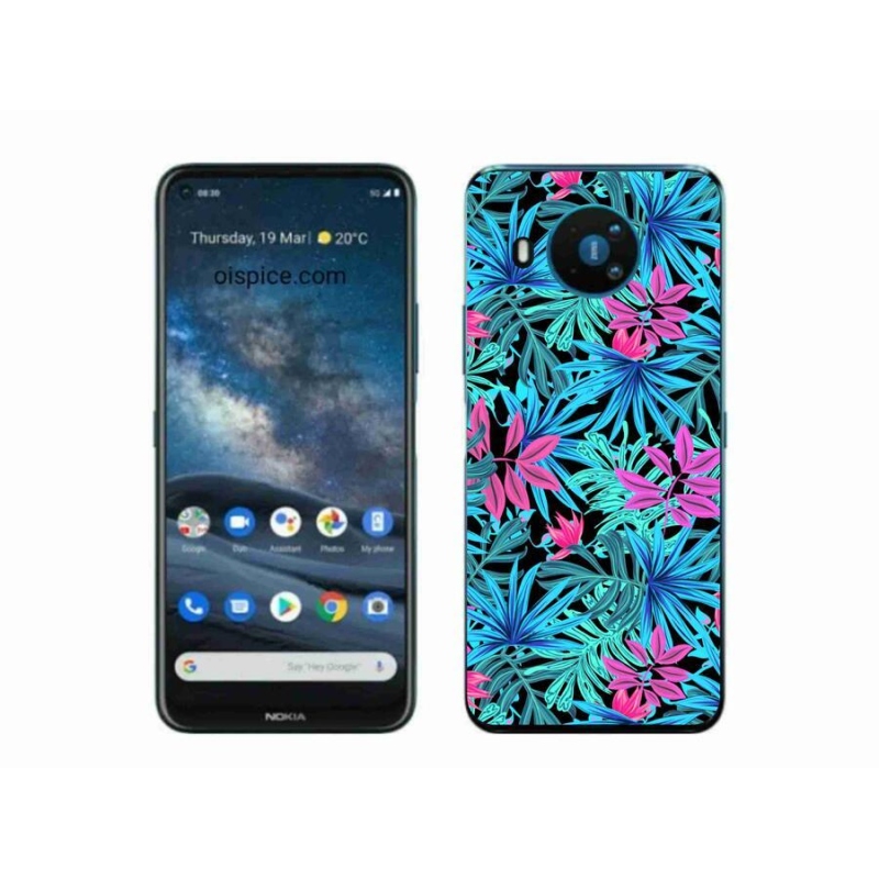 Gélový kryt mmCase na mobil Nokia 8.3 5G - kvety 3