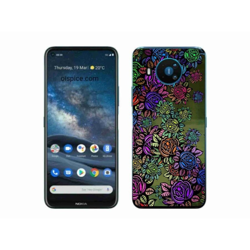 Gélový kryt mmCase na mobil Nokia 8.3 5G - kvety 6