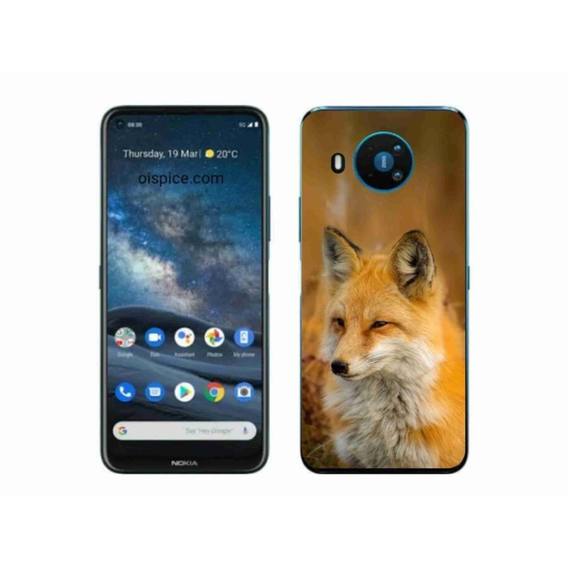 Gélový kryt mmCase na mobil Nokia 8.3 5G - líška