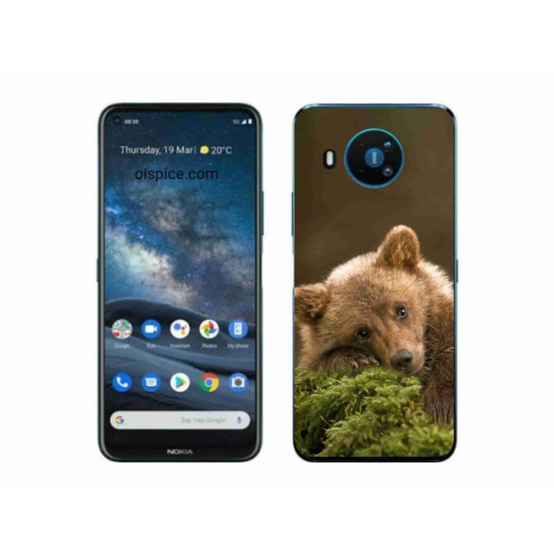Gélový kryt mmCase na mobil Nokia 8.3 5G - medveď