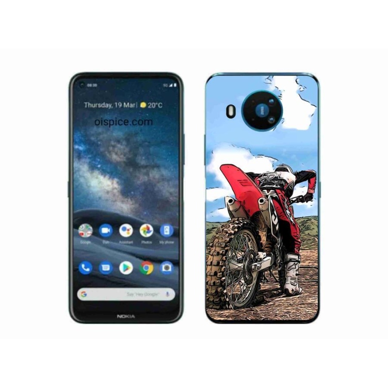 Gélový kryt mmCase na mobil Nokia 8.3 5G - moto