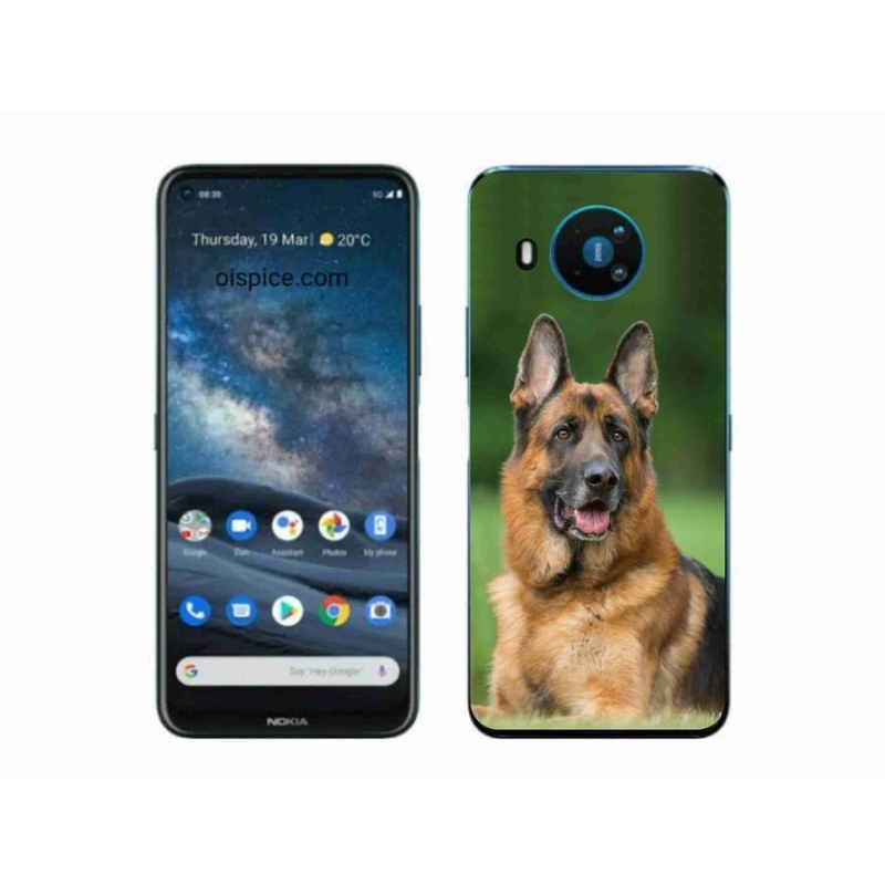 Gélový kryt mmCase na mobil Nokia 8.3 5G - nemecký ovčiak