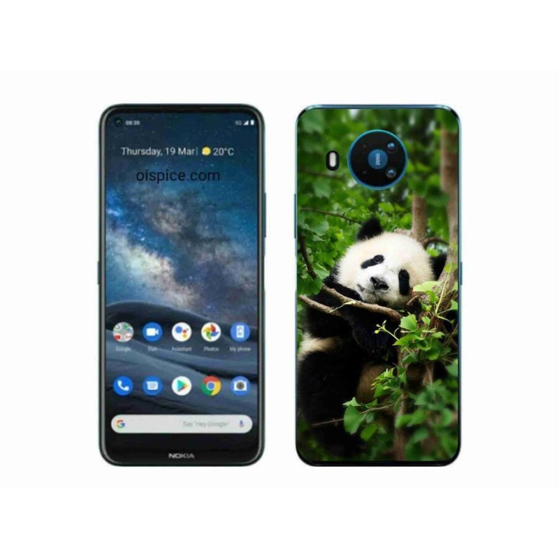 Gélový kryt mmCase na mobil Nokia 8.3 5G - panda