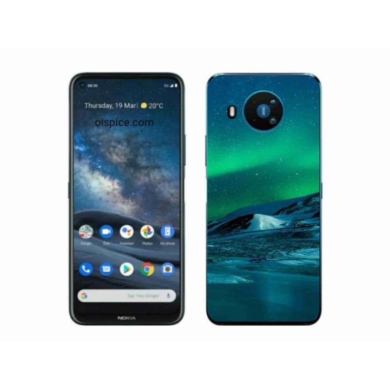 Gélový kryt mmCase na mobil Nokia 8.3 5G - polárna žiara