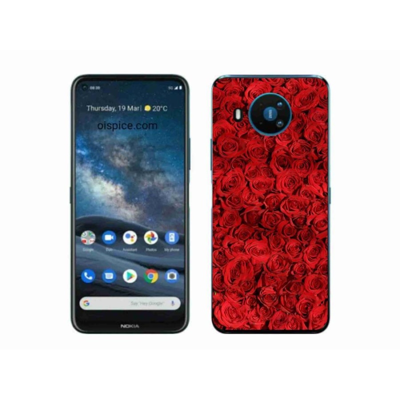 Gélový kryt mmCase na mobil Nokia 8.3 5G - ruža