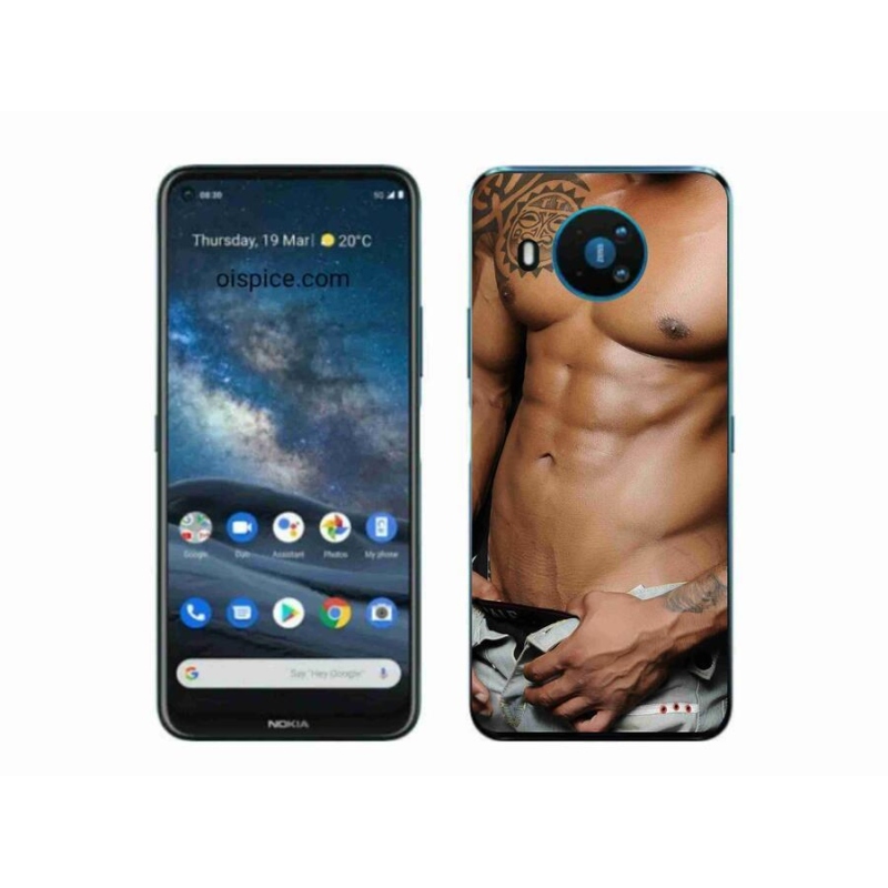 Gélový kryt mmCase na mobil Nokia 8.3 5G - sexy muž