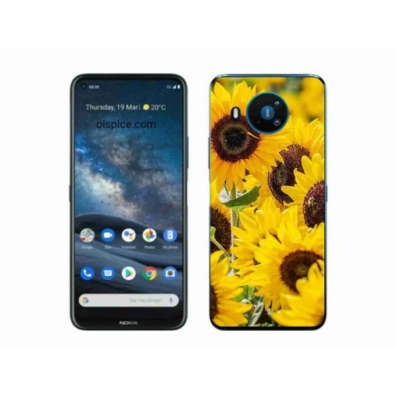 Gélový kryt mmCase na mobil Nokia 8.3 5G - slnečnica