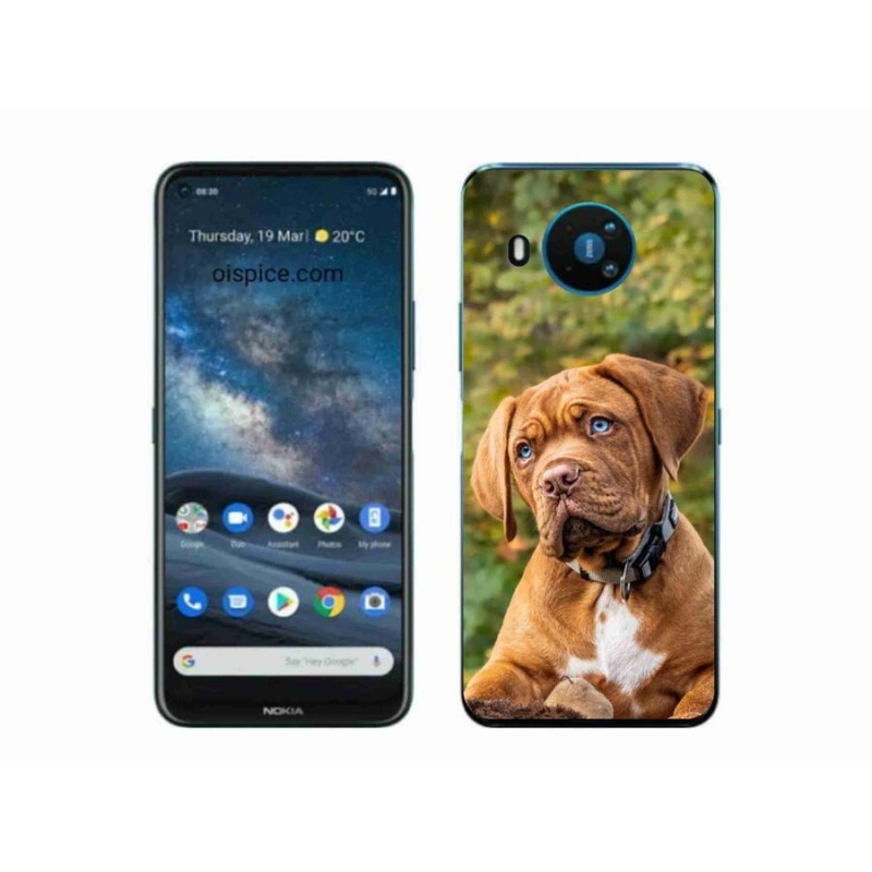 Gélový kryt mmCase na mobil Nokia 8.3 5G - šteniatko