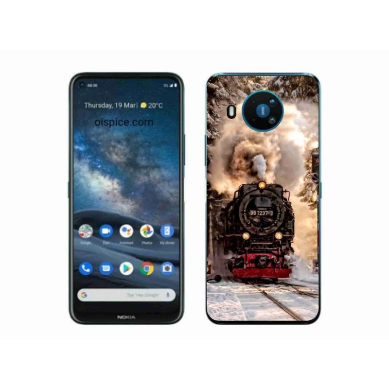 Gélový kryt mmCase na mobil Nokia 8.3 5G - vlak