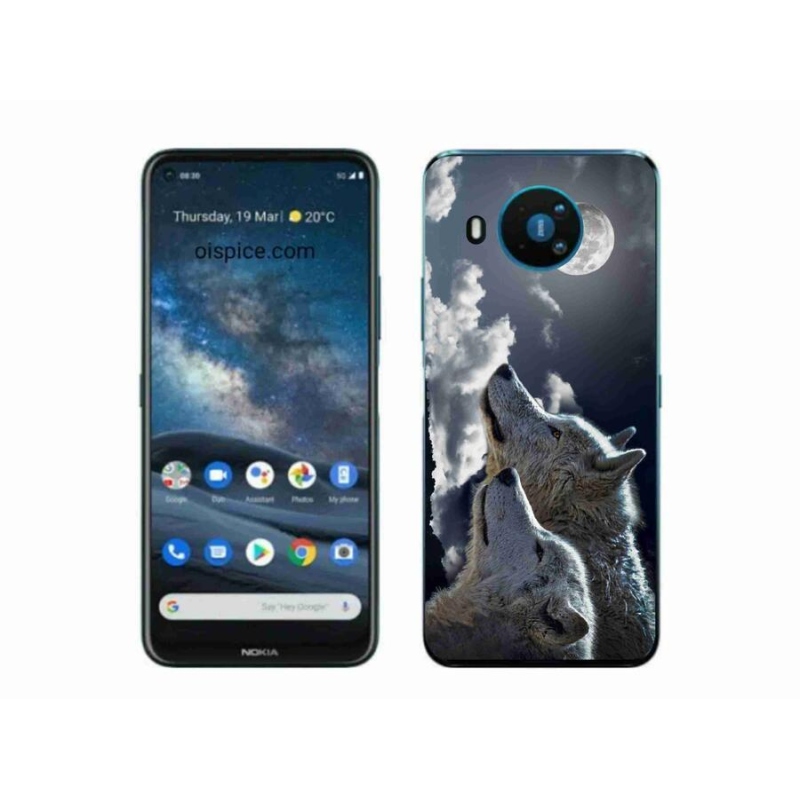 Gélový kryt mmCase na mobil Nokia 8.3 5G - vlci