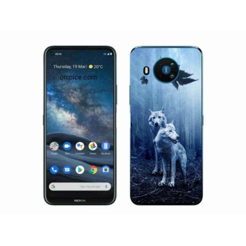 Gélový kryt mmCase na mobil Nokia 8.3 5G - vlci v lese