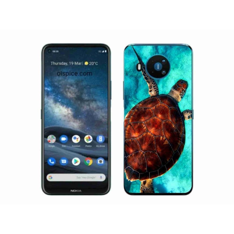 Gélový kryt mmCase na mobil Nokia 8.3 5G - korytnačka