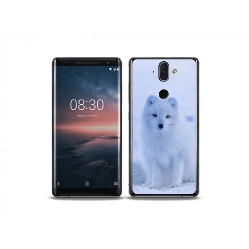 Gélový kryt mmCase na mobil Nokia 8 Sirocco - polárna líška