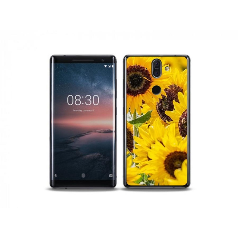 Gélový kryt mmCase na mobil Nokia 8 Sirocco - slnečnica