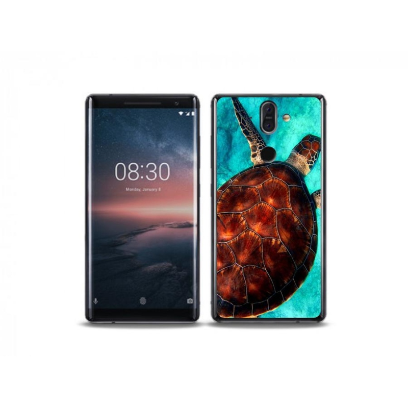 Gélový kryt mmCase na mobil Nokia 8 Sirocco - korytnačka