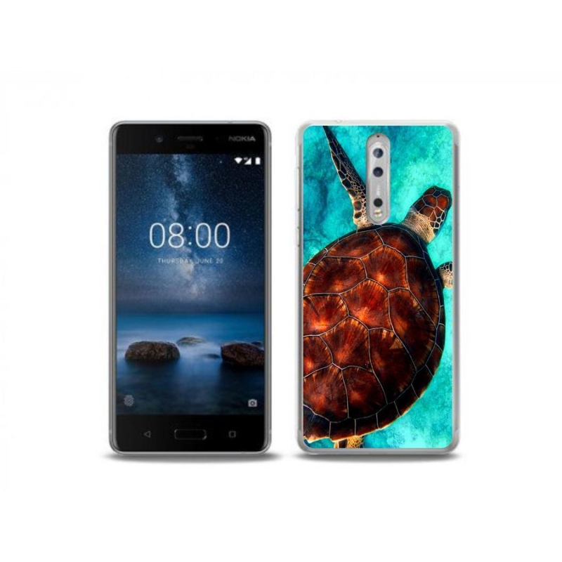 Gélový kryt mmCase na mobil Nokia 8 - korytnačka