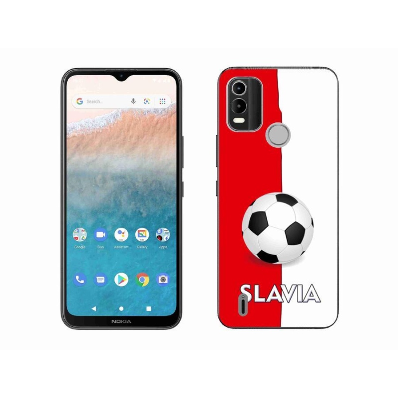 Gélový kryt mmCase na mobil Nokia C21 Plus - futbal 2