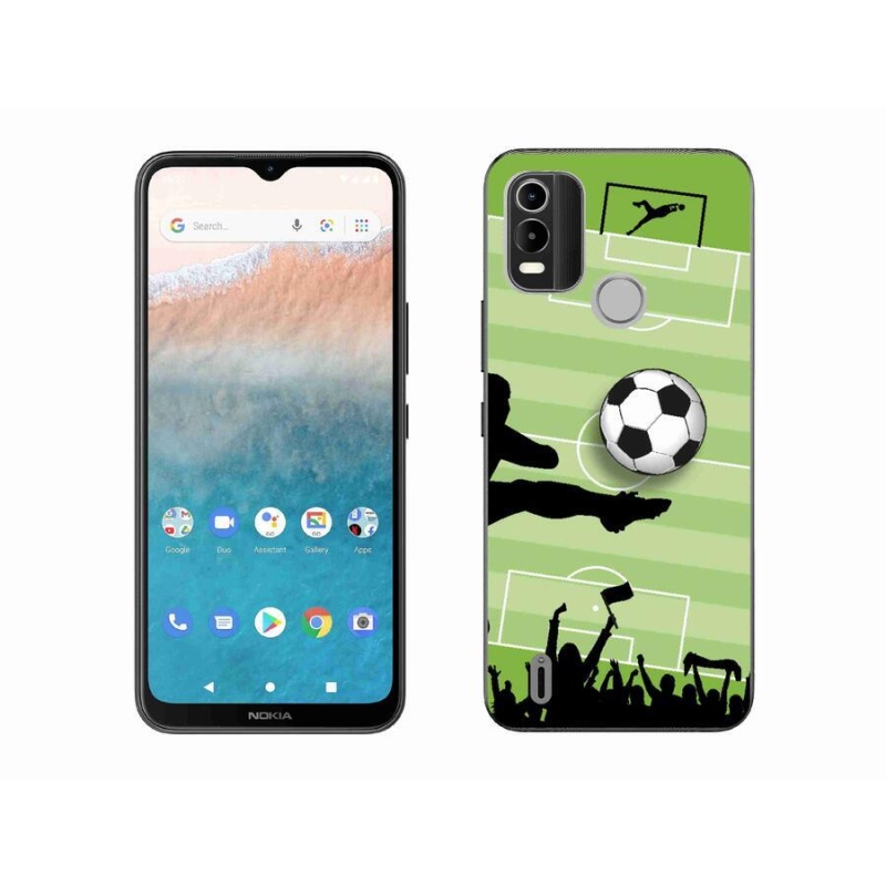 Gélový kryt mmCase na mobil Nokia C21 Plus - futbal 3