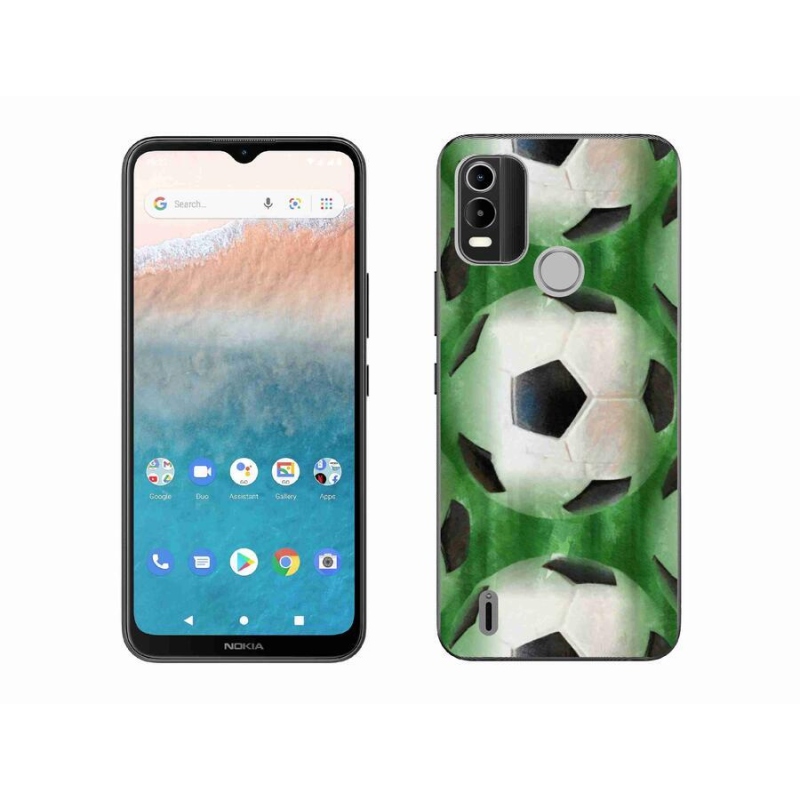 Gélový kryt mmCase na mobil Nokia C21 Plus - futbalová lopta