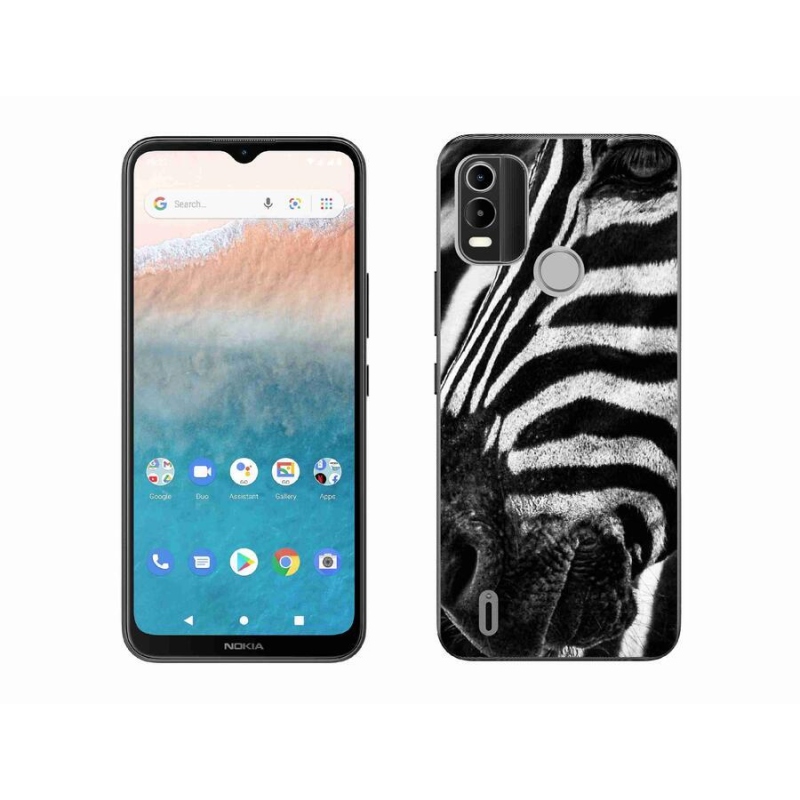 Gélový kryt mmCase na mobil Nokia C21 Plus - zebra