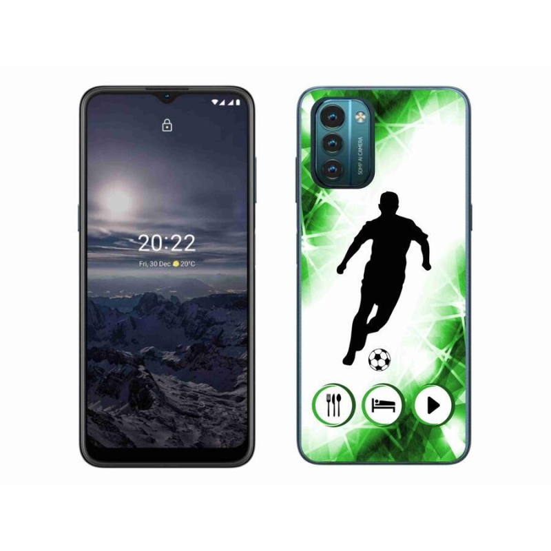 Gélový kryt mmCase na mobil Nokia G11/G21 - futbalista