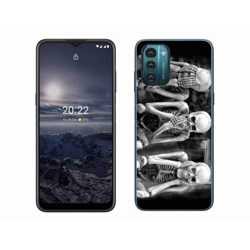 Gélový kryt mmCase na mobil Nokia G11/G21 - kostlivci