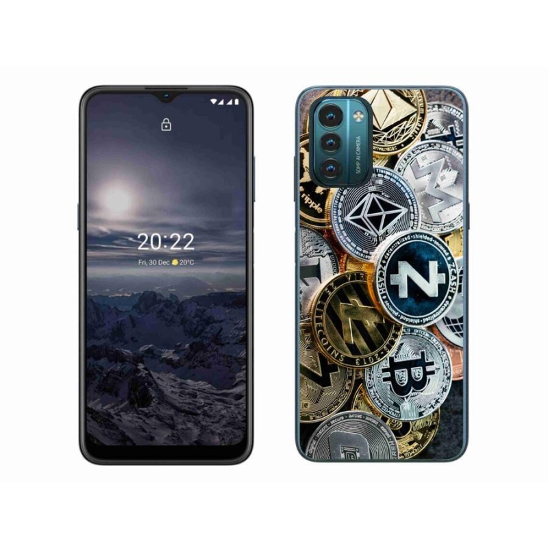 Gélový kryt mmCase na mobil Nokia G11/G21 - kryptomeny