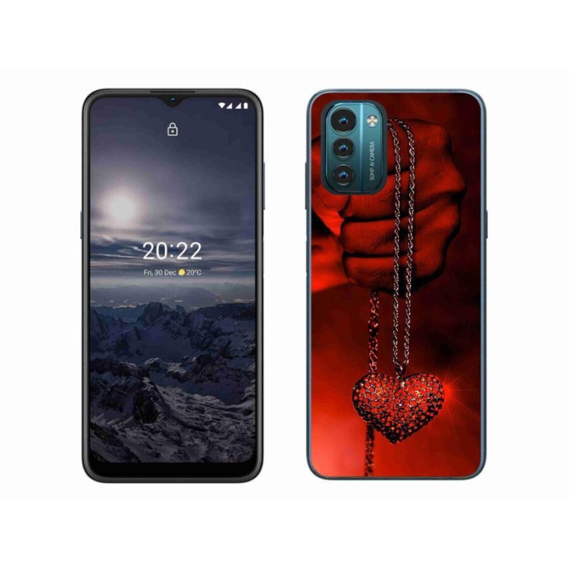 Gélový kryt mmCase na mobil Nokia G11/G21 - náhrdelník