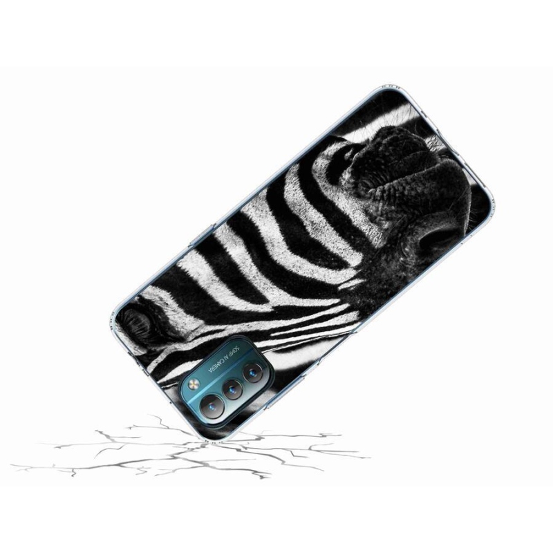 Gélový kryt mmCase na mobil Nokia G11/G21 - zebra