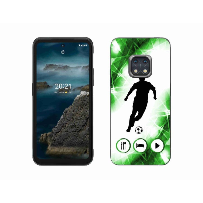 Gélový kryt mmCase na mobil Nokia XR20 - futbalista