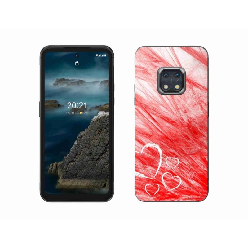 Gélový kryt mmCase na mobil Nokia XR20 - heart