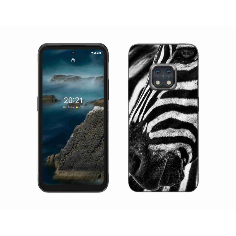 Gélový kryt mmCase na mobil Nokia XR20 - zebra